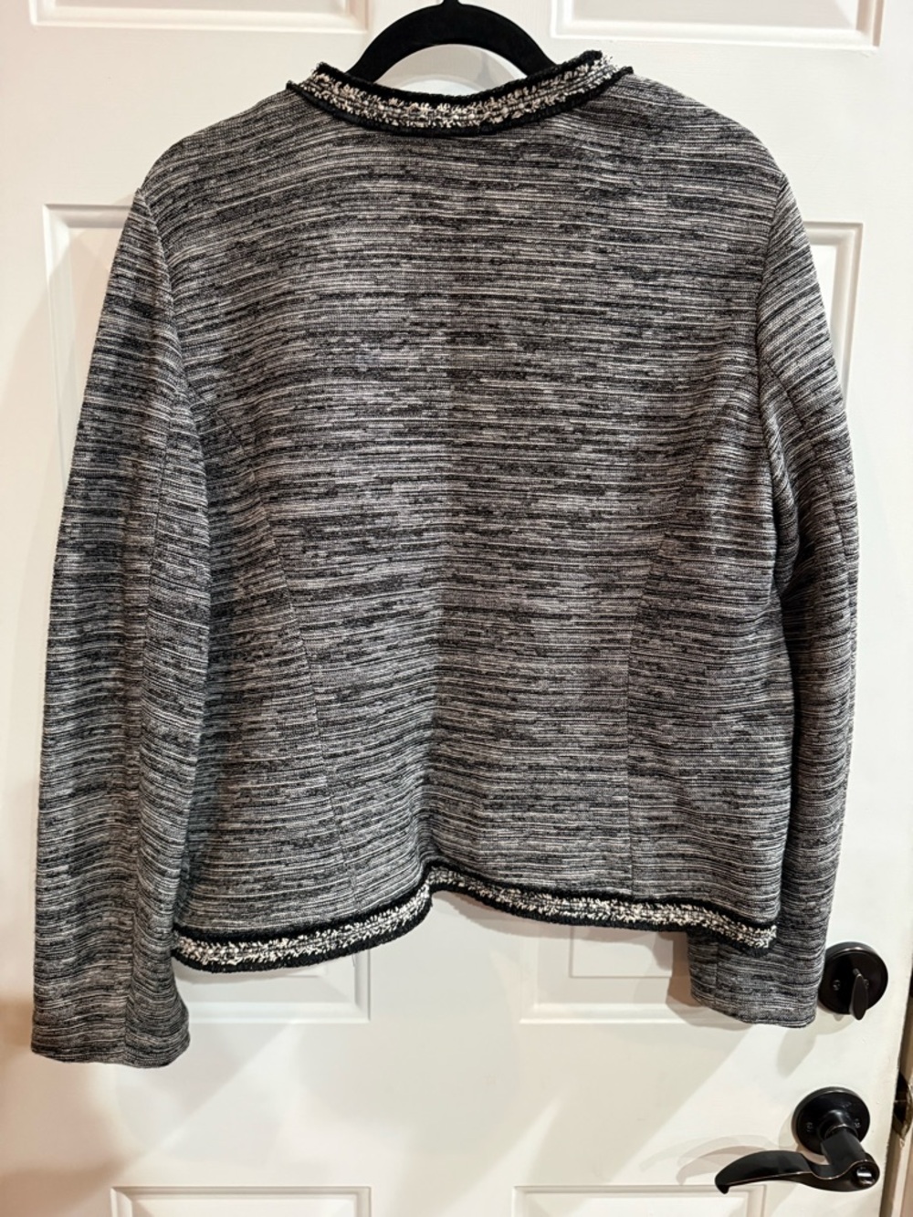 Talbots Gray Marled Open-Front Jacket - Picture 6 of 6